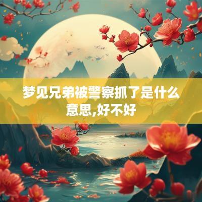 梦见兄弟被警察抓了是什么意思,好不好