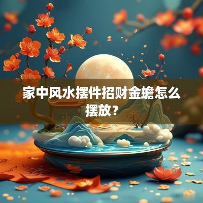 家中风水摆件招财金蟾怎么摆放？
