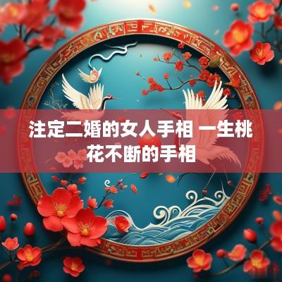注定二婚的女人手相 一生桃花不断的手相