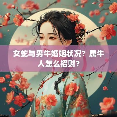 女蛇与男牛婚姻状况？属牛人怎么招财？