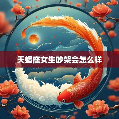 天蝎座女生吵架会怎么样
