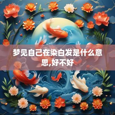 梦见自己在染白发是什么意思,好不好