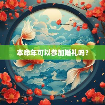 本命年可以参加婚礼吗？