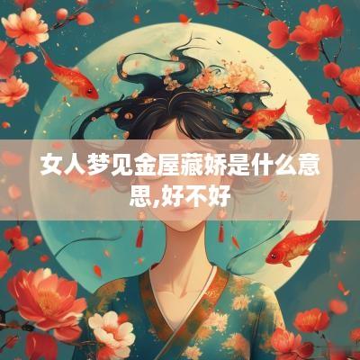 女人梦见金屋藏娇是什么意思,好不好