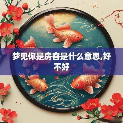 梦见你是房客是什么意思,好不好