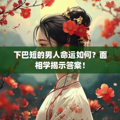 下巴短的男人命运如何？面相学揭示答案！