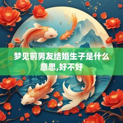 梦见前男友结婚生子是什么意思,好不好