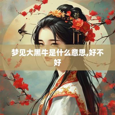 梦见大黑牛是什么意思,好不好