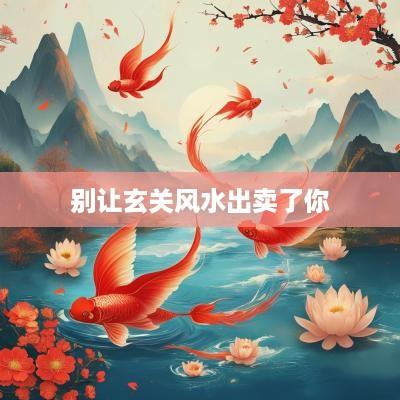 别让玄关风水出卖了你