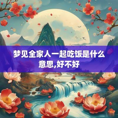 梦见全家人一起吃饭是什么意思,好不好