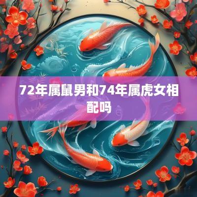 72年属鼠男和74年属虎女相配吗