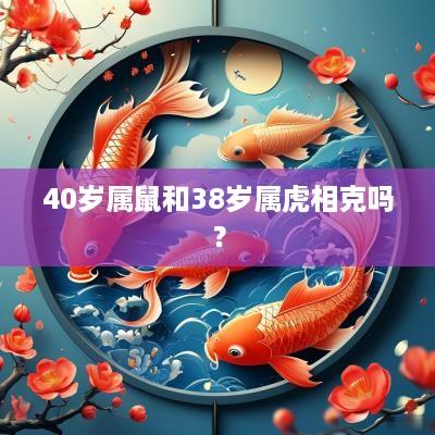 40岁属鼠和38岁属虎相克吗？