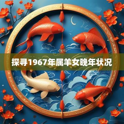 探寻1967年属羊女晚年状况