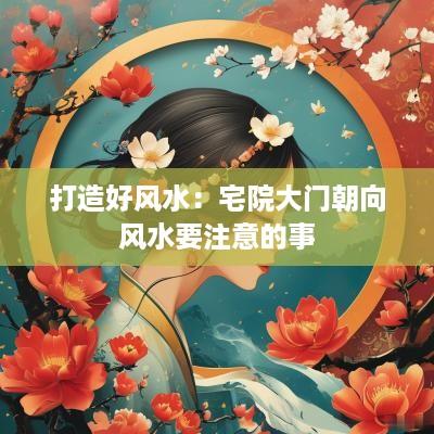 打造好风水：宅院大门朝向风水要注意的事