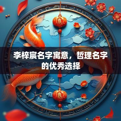 李梓宸名字寓意，哲理名字的优秀选择