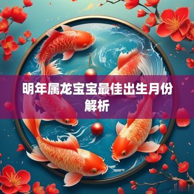 明年属龙宝宝最佳出生月份解析