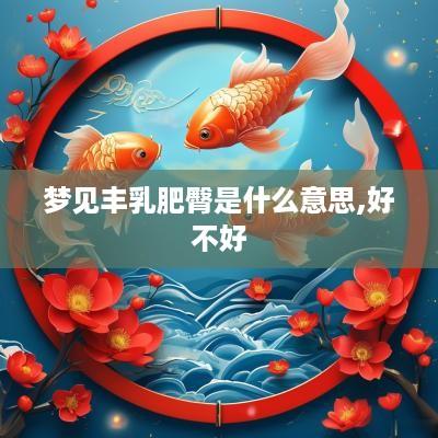 梦见丰乳肥臀是什么意思,好不好