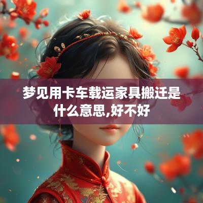 梦见用卡车载运家具搬迁是什么意思,好不好