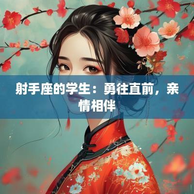 射手座的学生：勇往直前，亲情相伴