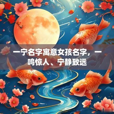 一宁名字寓意女孩名字，一鸣惊人、宁静致远