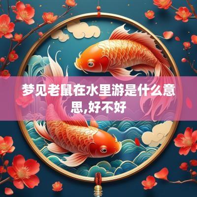 梦见老鼠在水里游是什么意思,好不好