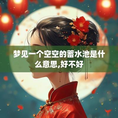 梦见一个空空的蓄水池是什么意思,好不好