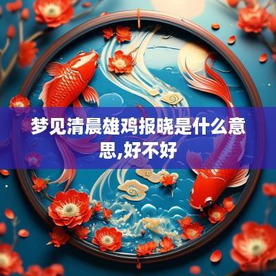 梦见清晨雄鸡报晓是什么意思,好不好