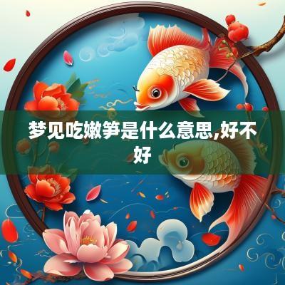 梦见吃嫩笋是什么意思,好不好