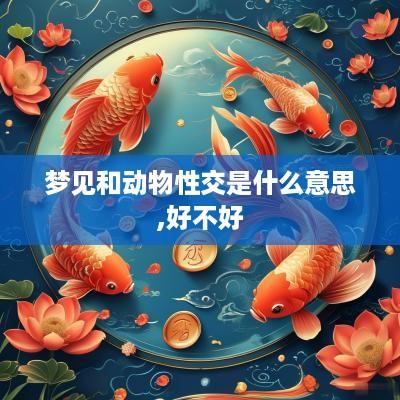 梦见和动物性交是什么意思,好不好