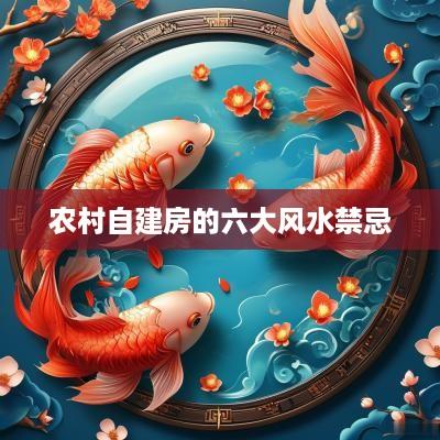 农村自建房的六大风水禁忌