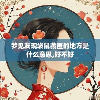 梦见发现袋鼠藏匿的地方是什么意思,好不好