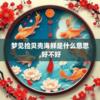 梦见捡贝壳海鲜是什么意思,好不好