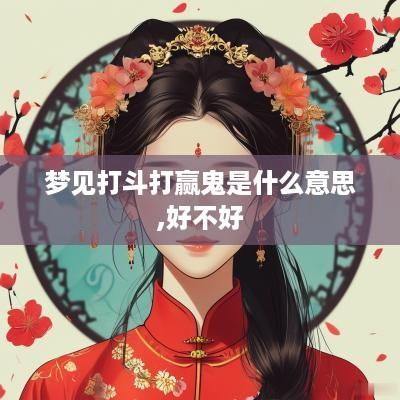 梦见打斗打赢鬼是什么意思,好不好