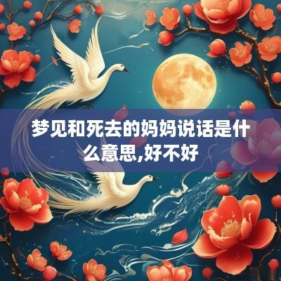 梦见和死去的妈妈说话是什么意思,好不好