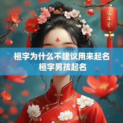 桓字为什么不建议用来起名 桓字男孩起名