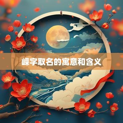 嵘字取名的寓意和含义
