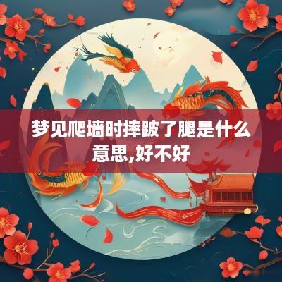 梦见爬墙时摔跛了腿是什么意思,好不好