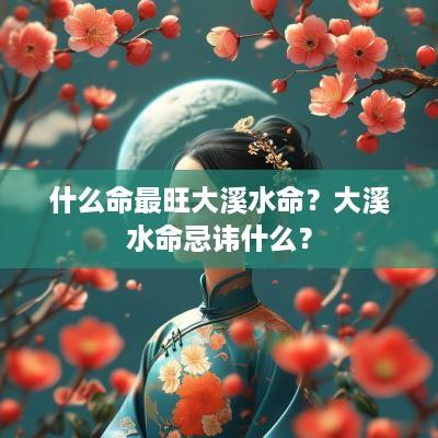什么命最旺大溪水命？大溪水命忌讳什么？
