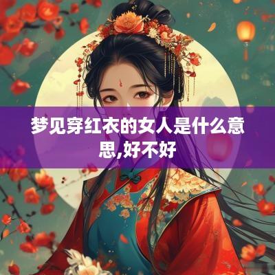 梦见穿红衣的女人是什么意思,好不好