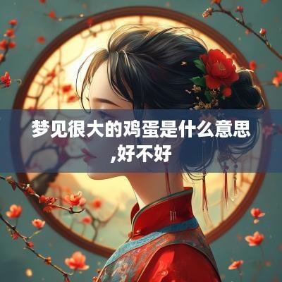 梦见很大的鸡蛋是什么意思,好不好