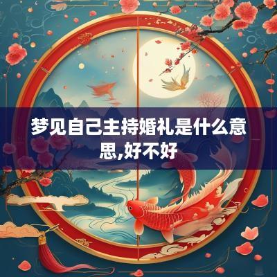 梦见自己主持婚礼是什么意思,好不好