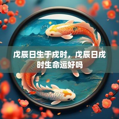 戊辰日生于戌时，戊辰日戌时生命运好吗