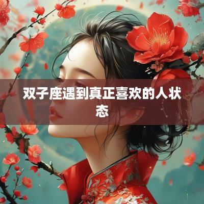 双子座遇到真正喜欢的人状态