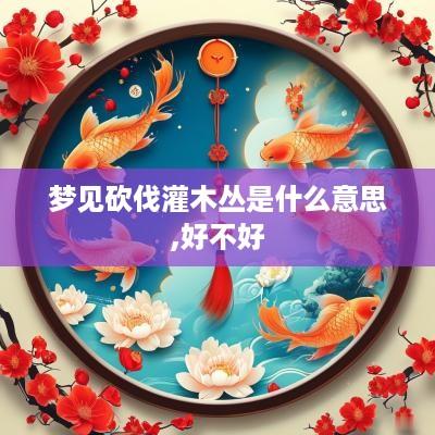 梦见砍伐灌木丛是什么意思,好不好