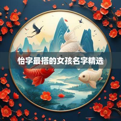 怡字最搭的女孩名字精选