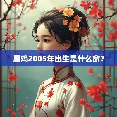 属鸡2005年出生是什么命？