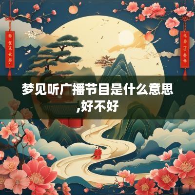梦见听广播节目是什么意思,好不好