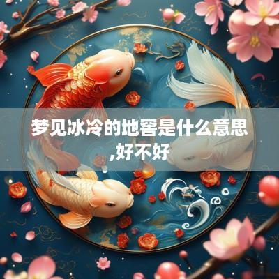 梦见冰冷的地窖是什么意思,好不好
