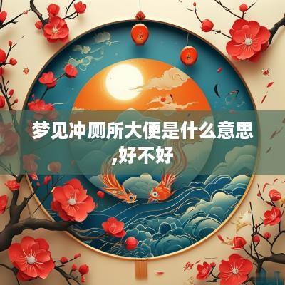 梦见冲厕所大便是什么意思,好不好