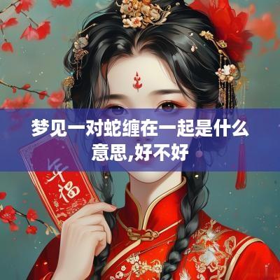 梦见一对蛇缠在一起是什么意思,好不好